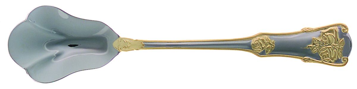 Old Country Roses (Stnls, Gold Acct) Sugar Shell Spoon by Royal Albert-1