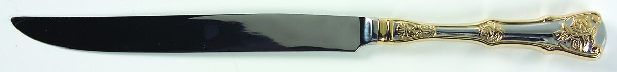 Old Country Roses (Stnls, Gold Acct) Large Stainless Blade Roast Carving Knife by Royal Albert-1