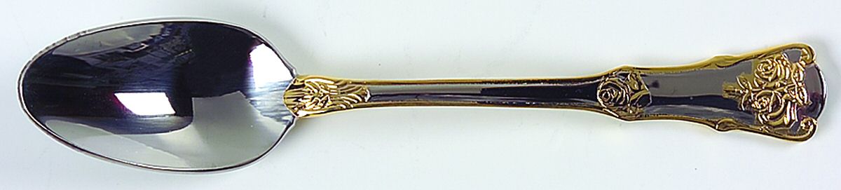Old Country Roses (Stnls, Gold Acct) Individual Grapefruit Spoon by Royal Albert-1