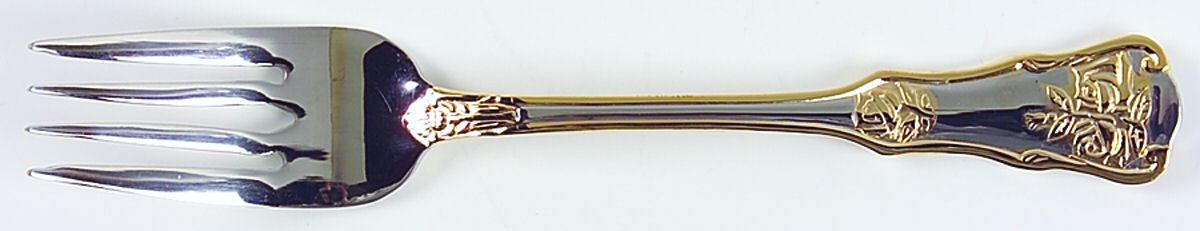 Old Country Roses (Stnls, Gold Acct) Dessert Fork by Royal Albert-1