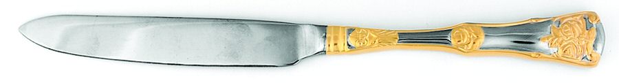 Old Country Roses (Stnls, Gold Acct) Cake Knife with Stainless Blade by Royal Albert-1