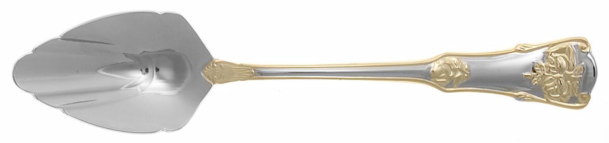 Old Country Roses (Stnls, Gold Acct) Dessert/Oval Soup Spoon by Royal Albert-1
