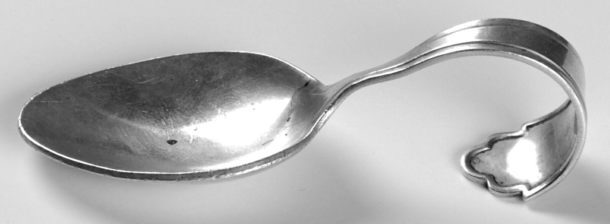 RBU1 Curved Handle Baby Spoon by Rosebud-1