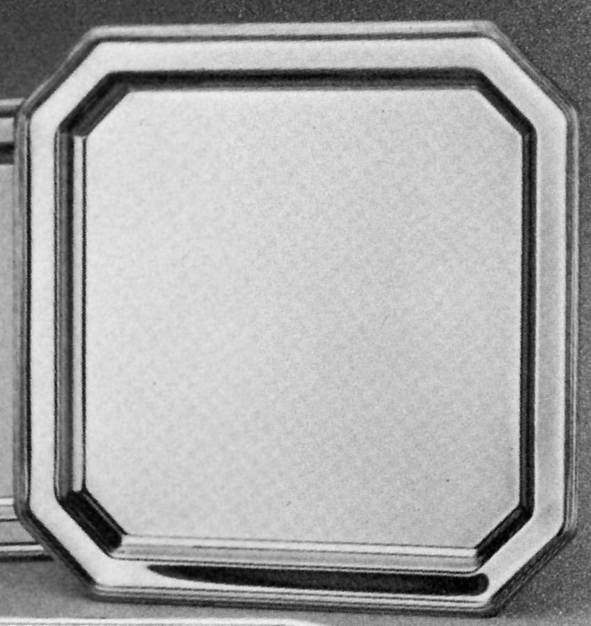 Galleria (Stainless, Hollowware) Large Square Tray by Reed & Barton-1
