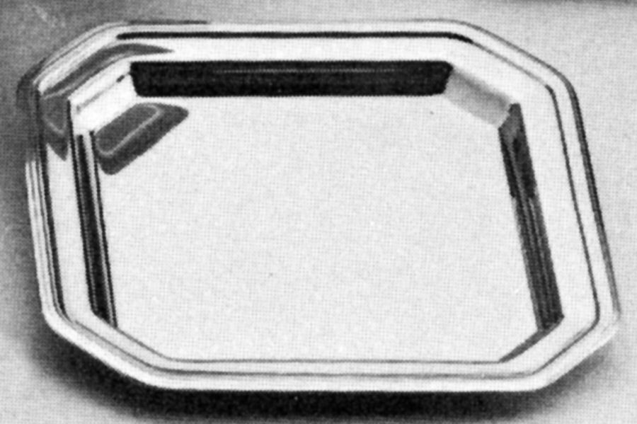 Galleria (Stainless, Hollowware) Small Square Tray by Reed & Barton-1
