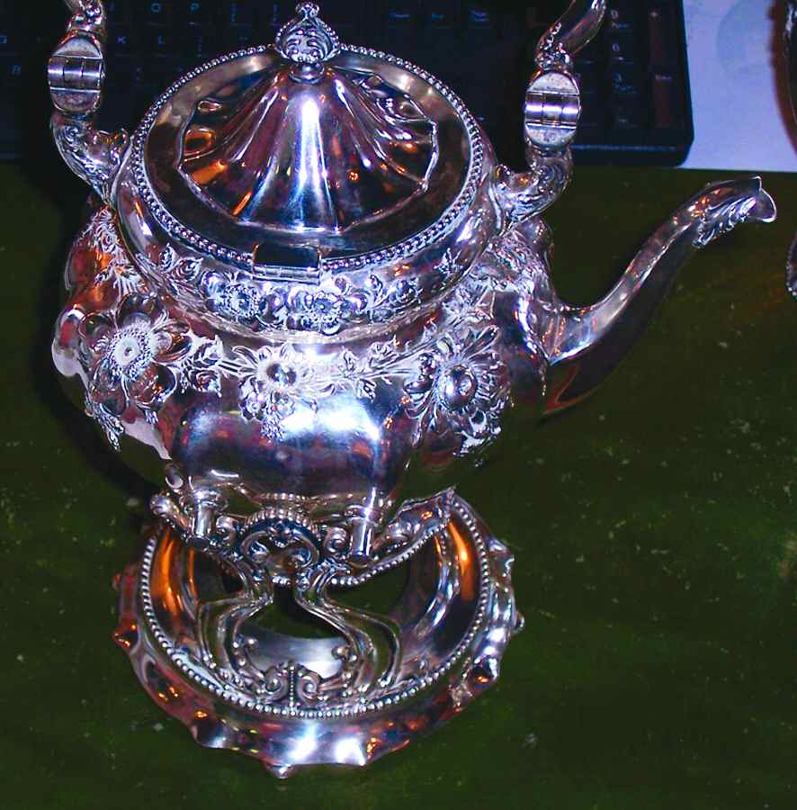 95B (Sterling, Hollowware) Kettle, Stand & Burner by Reed & Barton-1