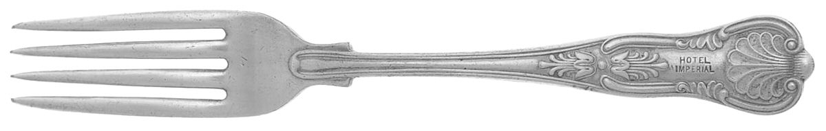Kings (Silverplate, 1890, Hotel Ware) Fork by Reed & Barton-1