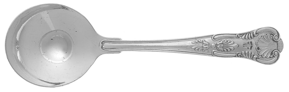 Kings (Silverplate, 1890, Hotel Ware) Round Bowl Soup Spoon (Cream Soup) by Reed & Barton-1