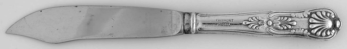 Kings (Silverplate, 1890, Hotel Ware) Individual Fish Knife with Stainless Blade by Reed & Barton-1