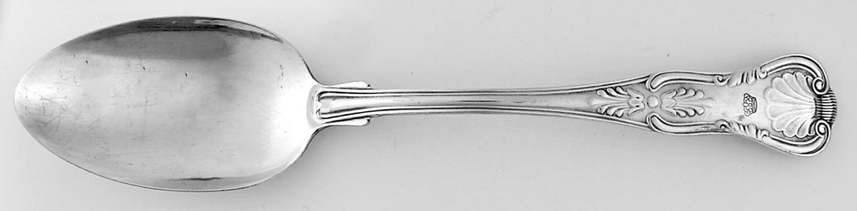 Kings (Silverplate, 1890, Hotel Ware) Tablespoon (Serving Spoon) by Reed & Barton-1