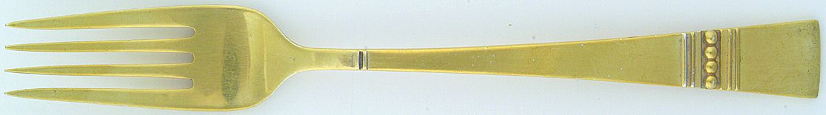 Diadem-Gold Vermeil (Sterling) Fork by Reed & Barton-1