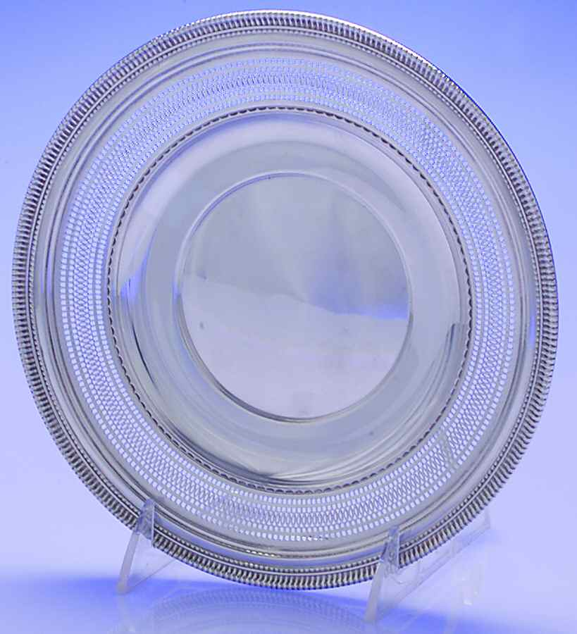 X493 (Sterling, Hollowware) Sterling Cookie Plate by Reed & Barton-1