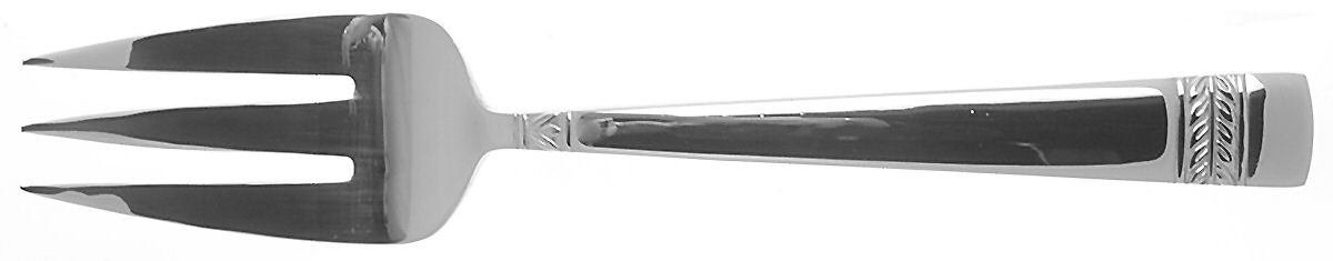 Evergreen (Stainless) Medium Solid Cold Meat Serving Fork by Reed & Barton-1