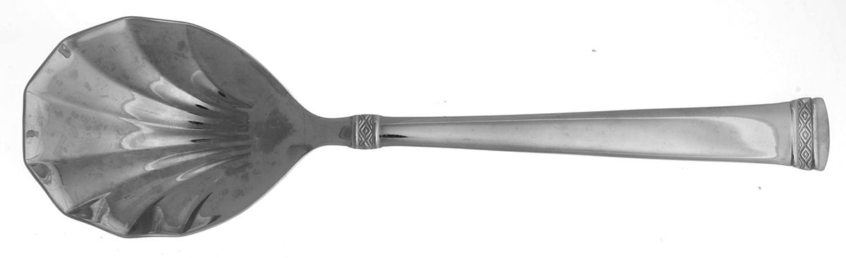 Diamond Braid (Stainless) Solid Serving Spoon by Reed & Barton-1
