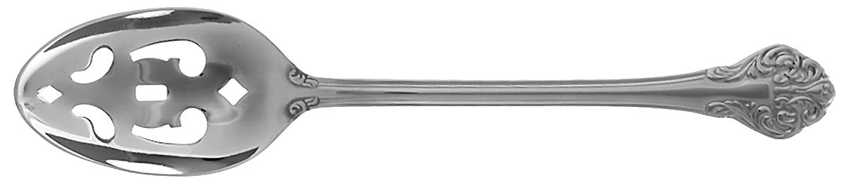 Elegante (Stainless) Pierced Tablespoon (Serving Spoon) by Reed & Barton-1