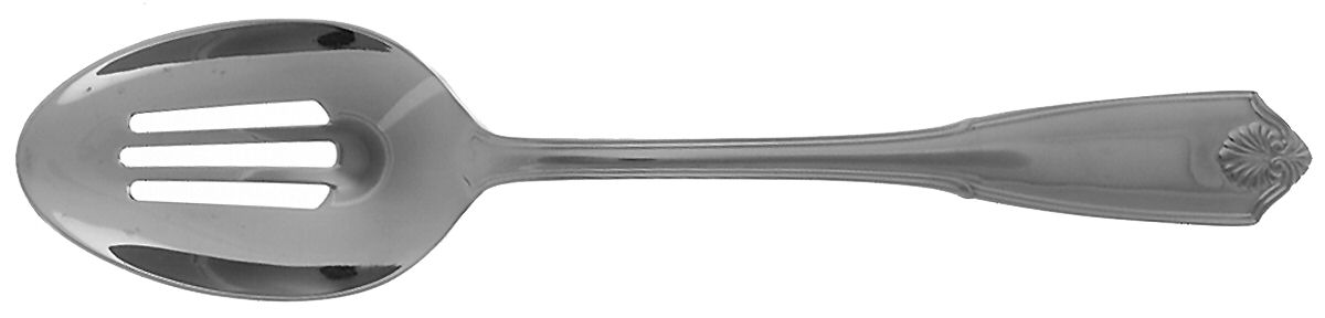 Potomac (Stainless) Pierced Tablespoon (Serving Spoon) by Reed & Barton-1