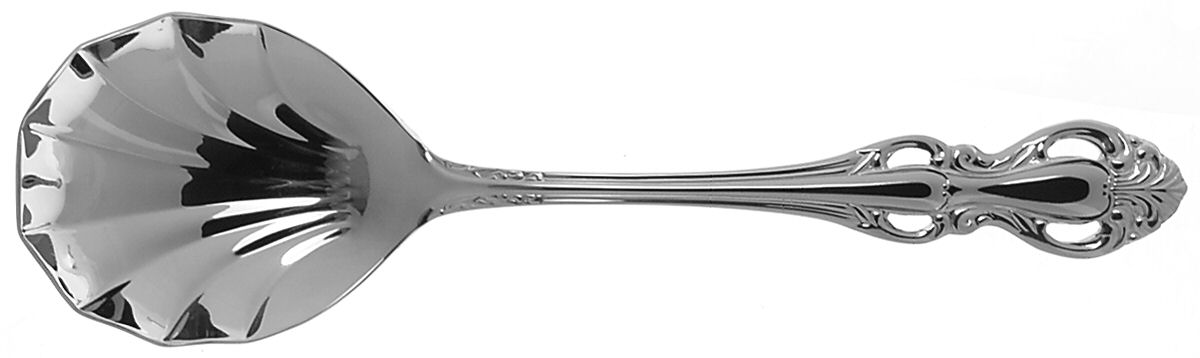Queensday (Stainless) Solid Shell Casserole Spoon by Reed & Barton-1