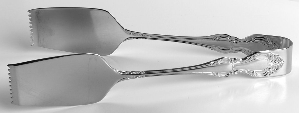 Queensday (Stainless) Solid All Purpose Buffet Serving Tongs by Reed & Barton-1