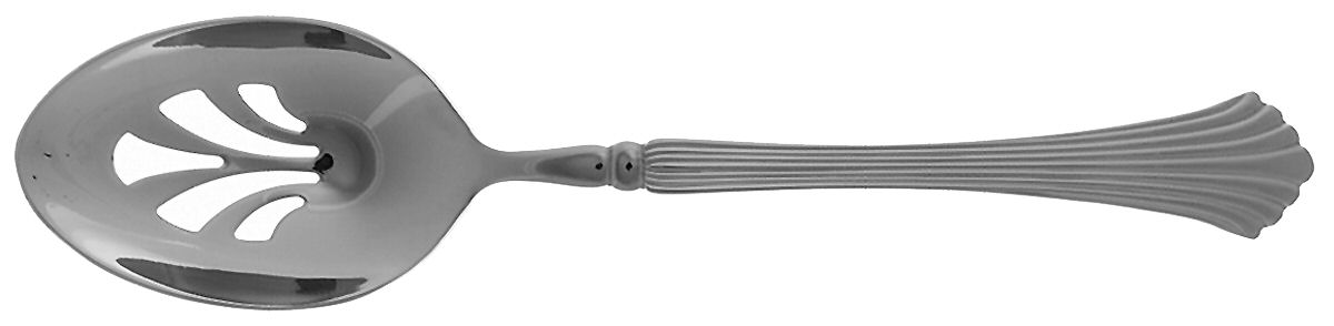 Birch Hall (Stainless) Pierced Tablespoon (Serving Spoon) by Reed & Barton-1