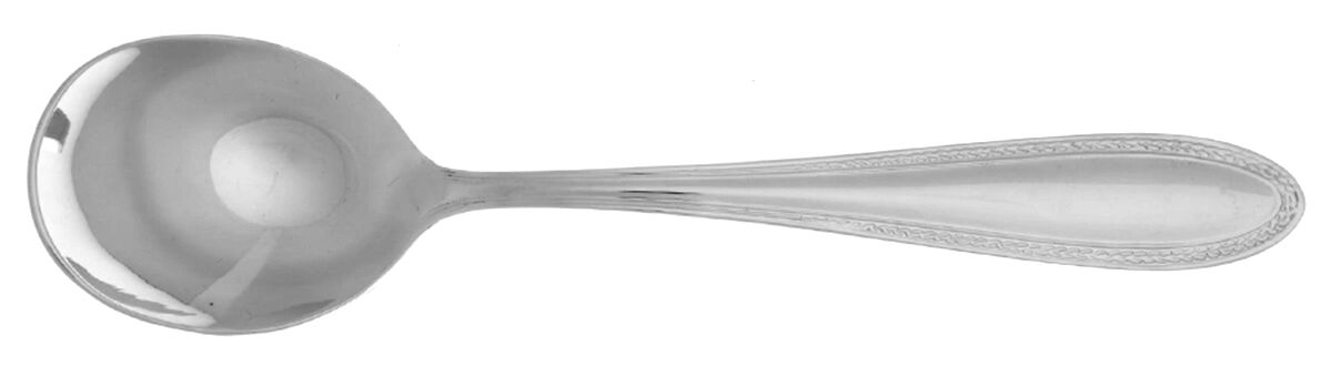 Laurel (Stainless) Round Bowl Soup Spoon (Cream Soup) HC by Reed & Barton-1