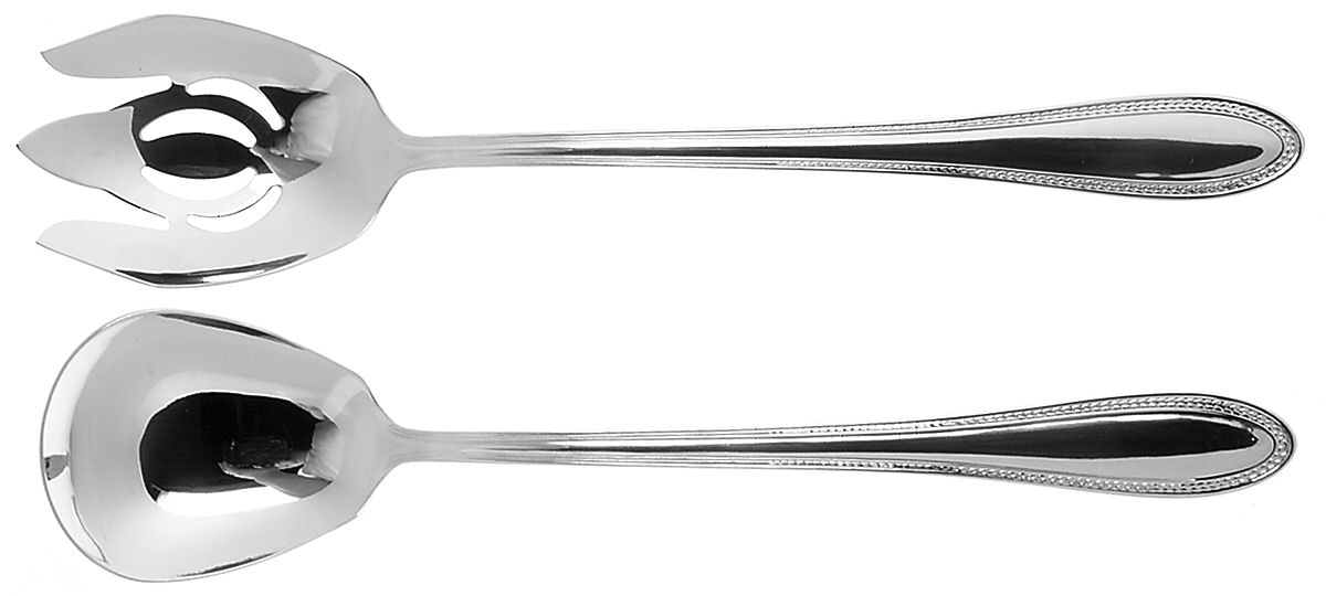 Laurel (Stainless) Large Solid Serving Set by Reed & Barton-1