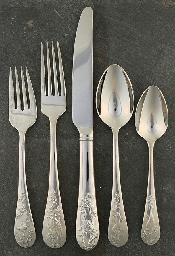 Asian Birds (Stainless) 5 Piece Place Setting by Reed & Barton-1