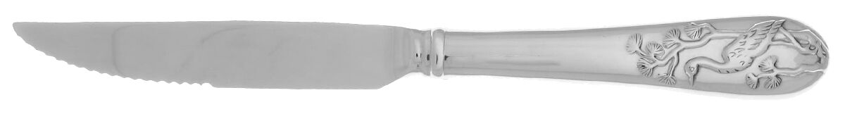 Asian Birds (Stainless) Steak Knife Individual Hollow, Serrate HC by Reed & Barton-1