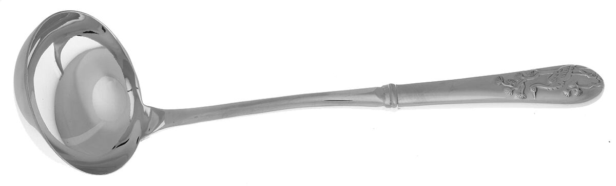 Asian Birds (Stainless) Soup Ladle with Stainless Bowl HC by Reed & Barton-1