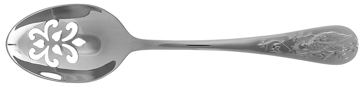 Asian Birds (Stainless) Pierced Tablespoon (Serving Spoon) by Reed & Barton-1