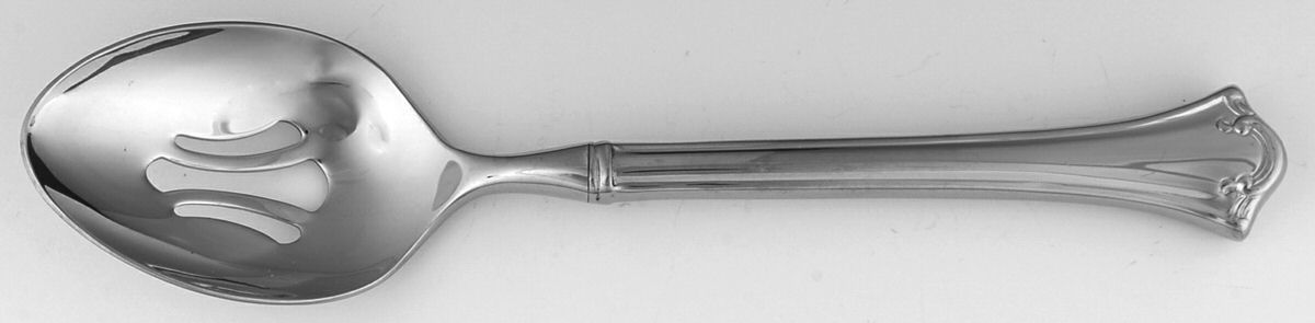 Manor House (Stainless) Pierced Tablespoon (Serving Spoon) by Reed & Barton-1