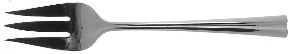 Tempo (Stainless) Medium Solid Cold Meat Serving Fork by Reed & Barton-1