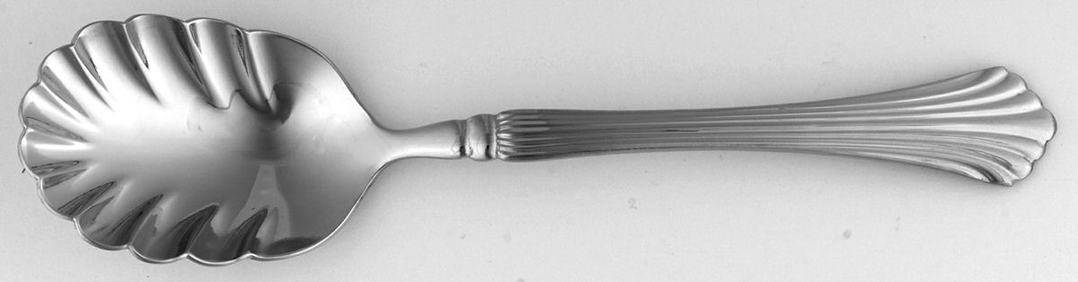 Birch Hall (Stainless) Sugar Shell Spoon by Reed & Barton-1