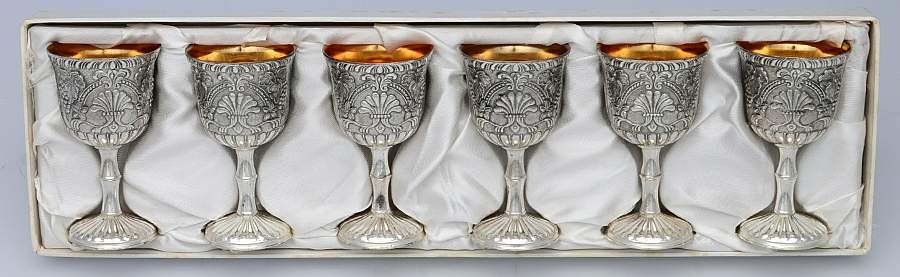 Silverplate Hollowware Cordial Cup - Set of 6 by Raimond-1