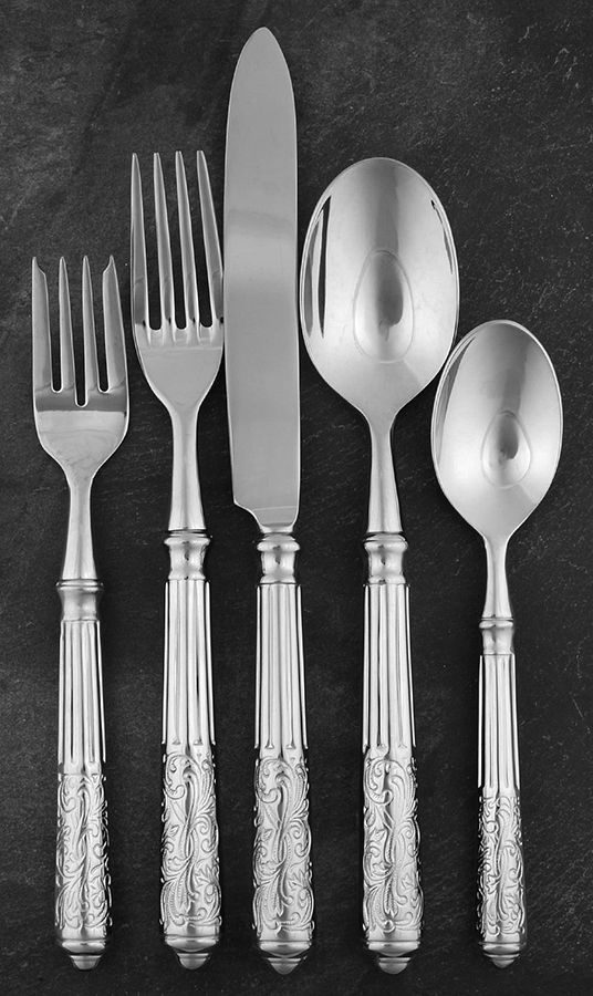 Amalfi (Stainless) 5 Piece Place Setting by Ricci (Argentieri)-1
