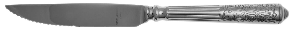 Amalfi (Stainless) Steak Knife Individual Hollow, Serrate HC by Ricci (Argentieri)-1