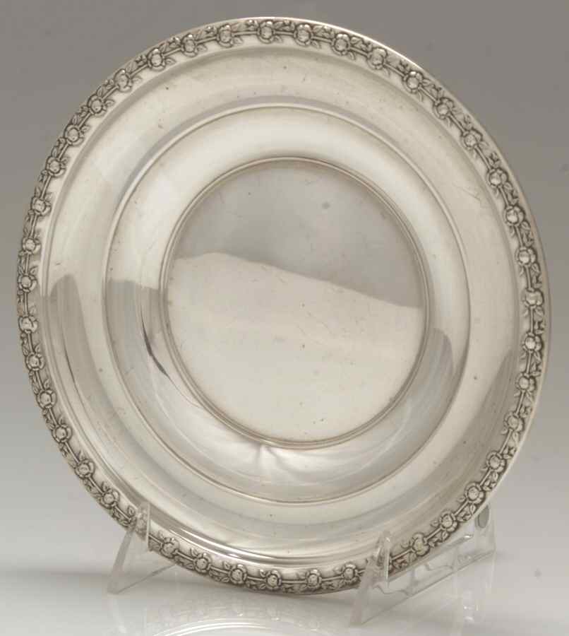 1414 (Sterling, Hollowware) Sterling Cookie Plate by Revere Silver-1