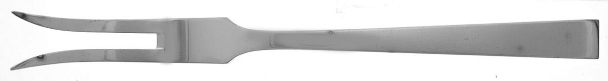 Riva (Silverplate) Large 2-Tine Cold Meat Serving Fork by Robbe & Berking-1