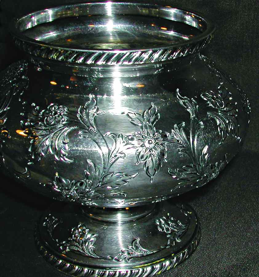 5200A-Hand Chased (Silverplate, Hollowware) Waste Bowl by Reed & Barton-1