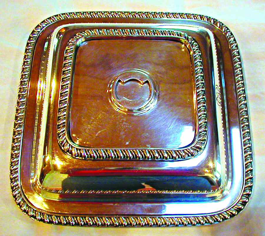 1392 (Silverplate, Hollowware) Double Vegetable Bowl by Reed & Barton-1