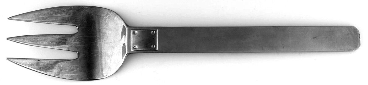 Montparnasse Medium Solid Cold Meat Serving Fork by Reed & Barton-1
