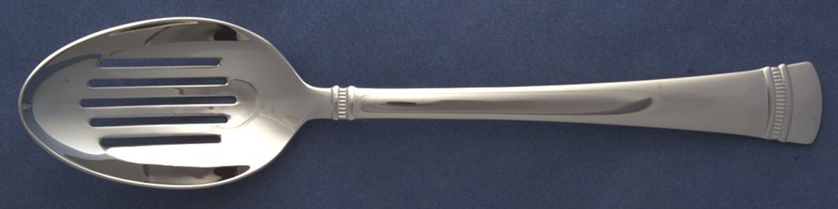 Coventry (Stainless, Glossy) Pierced Tablespoon (Serving Spoon) by Reed & Barton-1