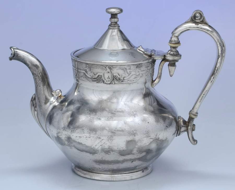 2712 (Silverplate, Hollowware) Silverplate Coffee Pot by Reed & Barton-1