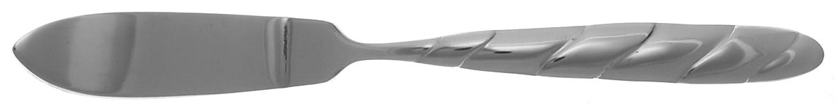Modern Swirl (Stainless) Flat Handle Master Butter Knife by Reed & Barton-1