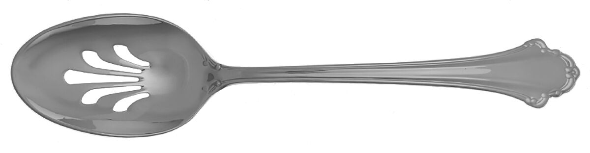 Emporia (Stainless) Pierced Tablespoon (Serving Spoon) by Reed & Barton-1
