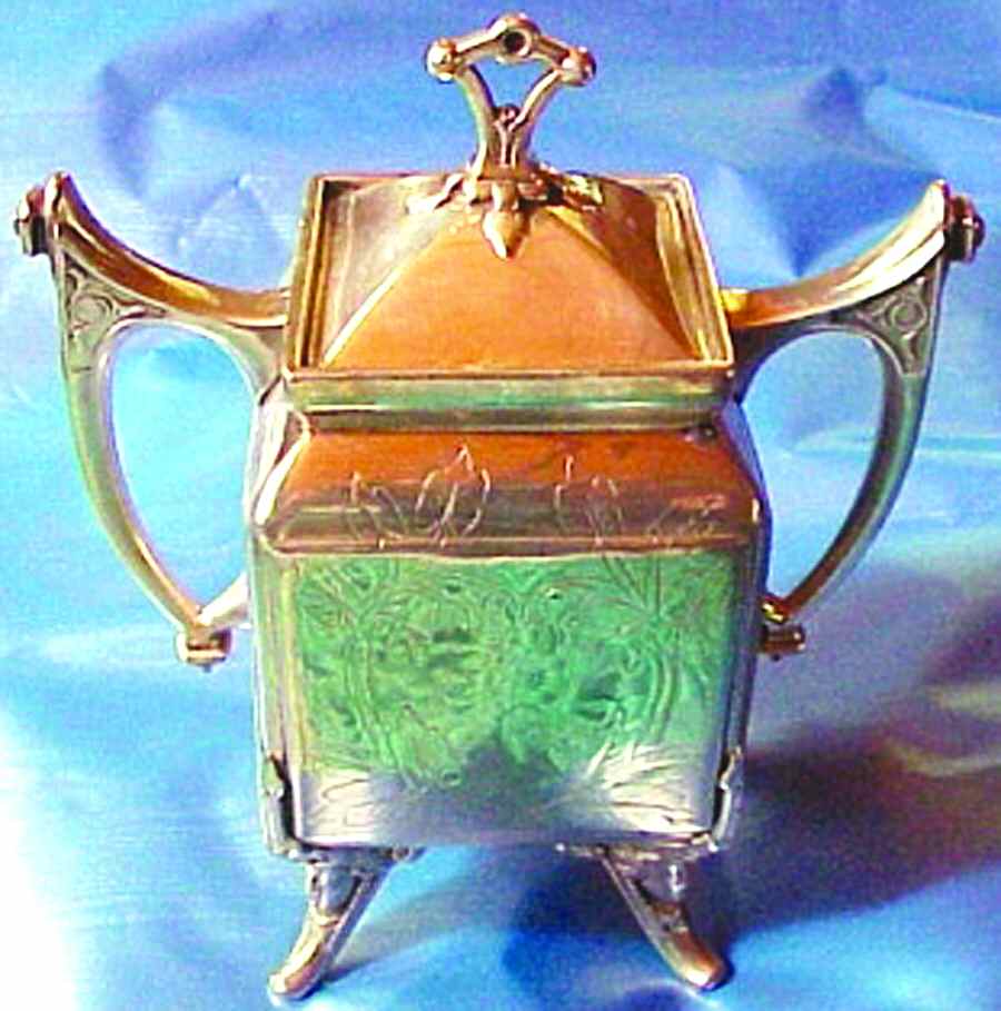 2589 (Silverplate, Hollowware) Sugar Bowl & Lid by Reed & Barton-1