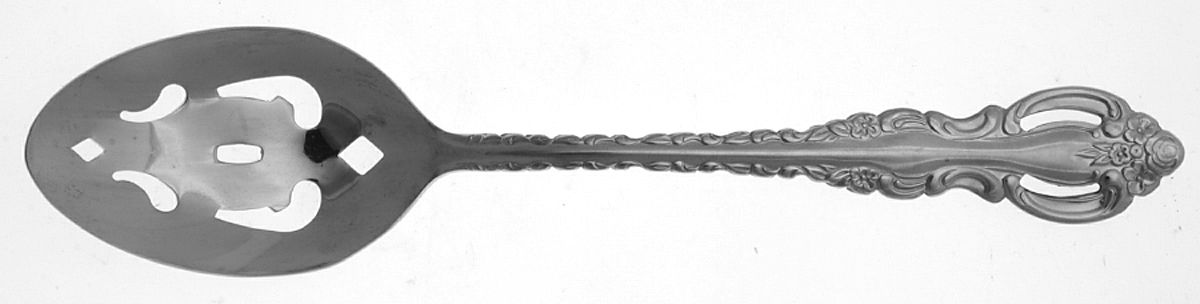 RXV3 (Stainless) Pierced Tablespoon (Serving Spoon) by RSVP Flatware-1