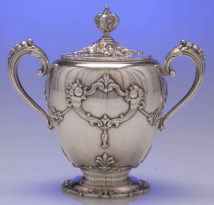 Francis I (Sterling, Hlwr, Eag-R-Lion, 580) Sugar Bowl & Lid by Reed & Barton-1