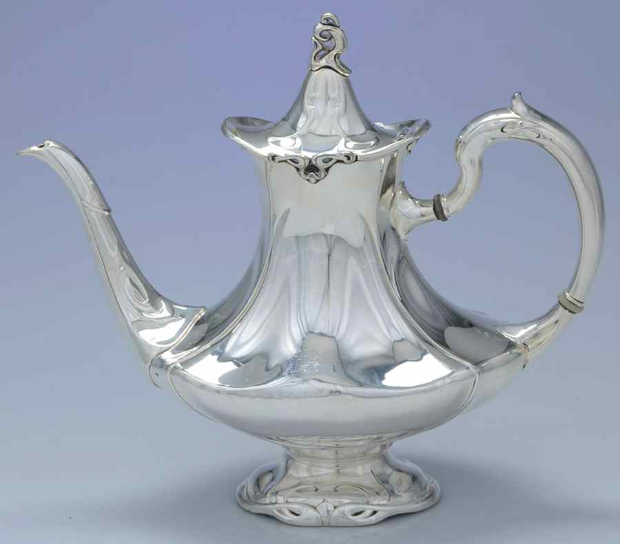 3710 (Silverplate, Hollowware) Silverplate Coffee Pot by Reed & Barton-1