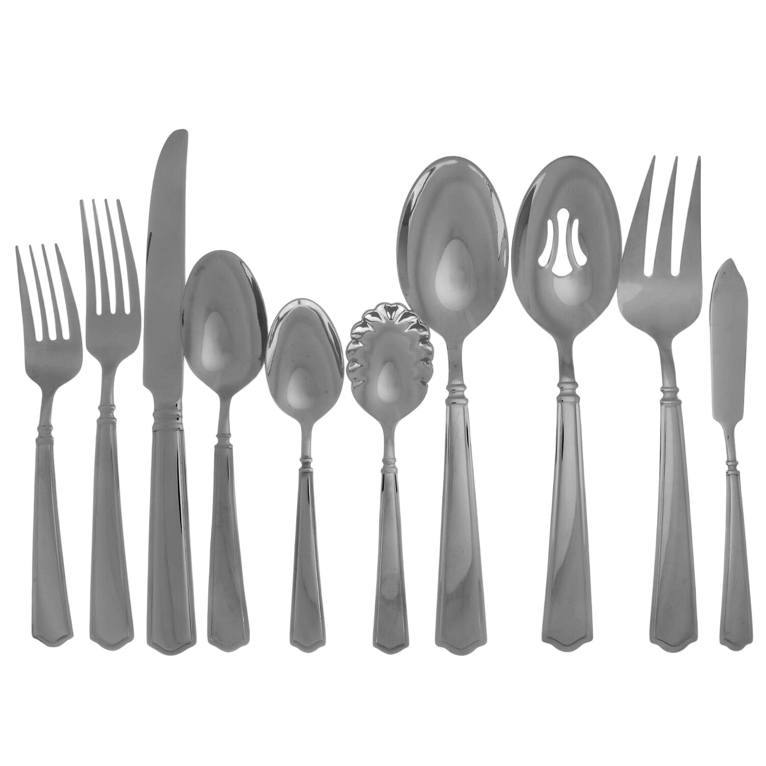 Terrace (Stainless) 45 Piece Starter Set by Reed & Barton-1
