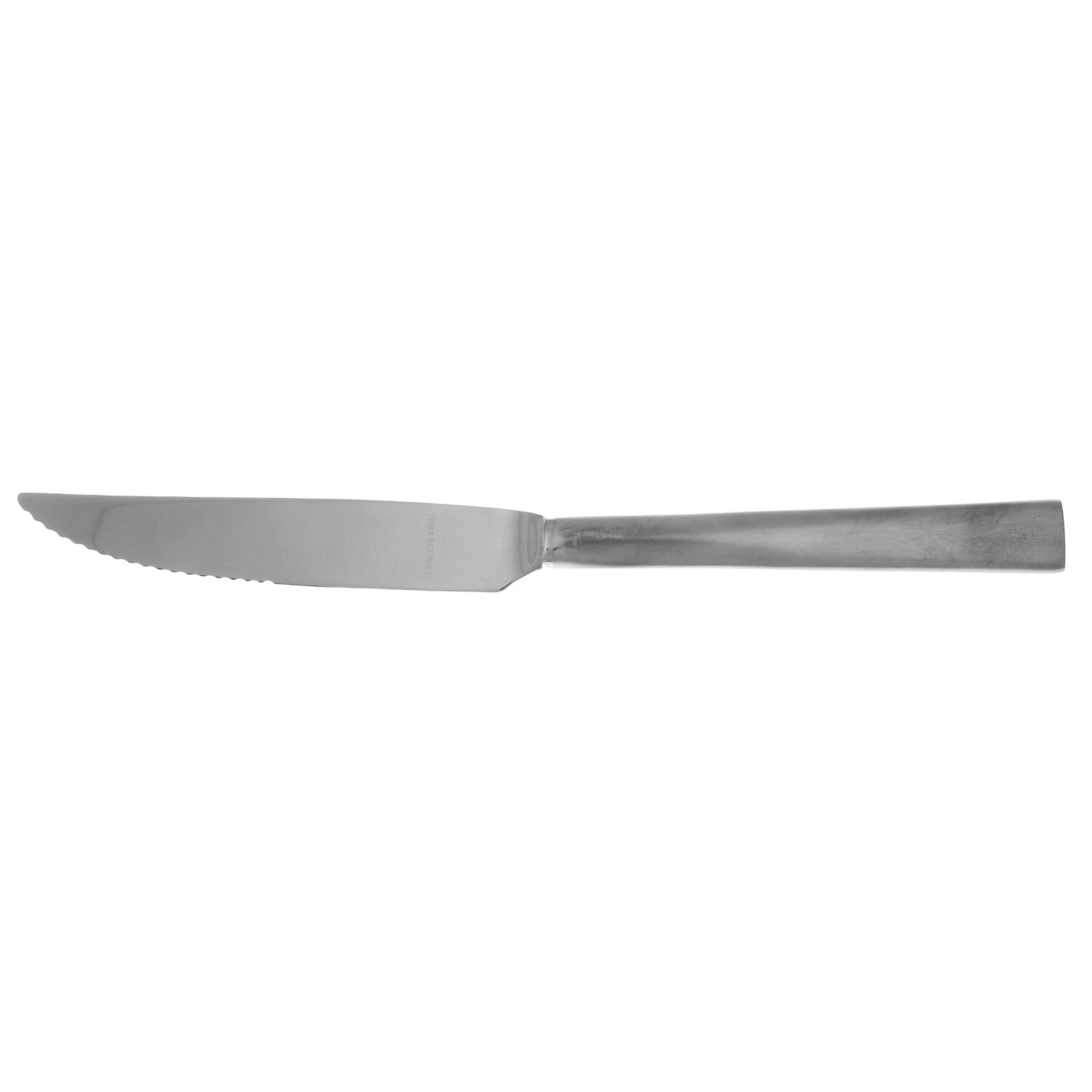 Asbury (Stainless) Steak Knife Individual Hollow, Serrate HC by Reed & Barton-1